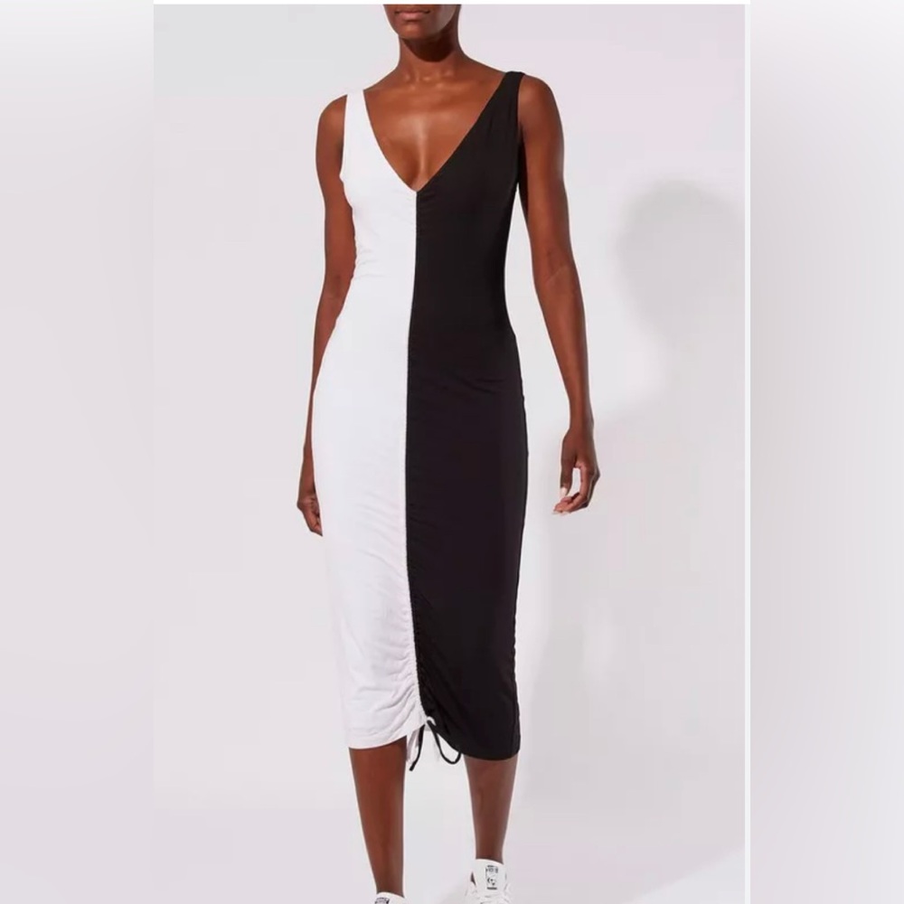 Solid & Striped Lucia Dress Black + White Resort XS NWT